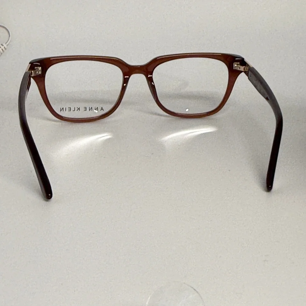 Anne Klein AK5043 604 Merlot Eyeglasses‎ Frames 51-18-135 Brown Red Square Women